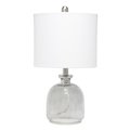 Feeltheglow Textured Glass Table Lamp, White FE2519877